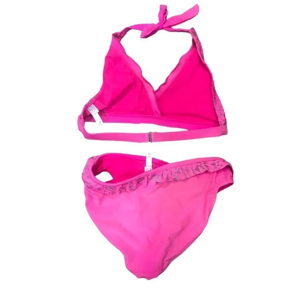 SO Neon Pink Girls Bikini Size 14